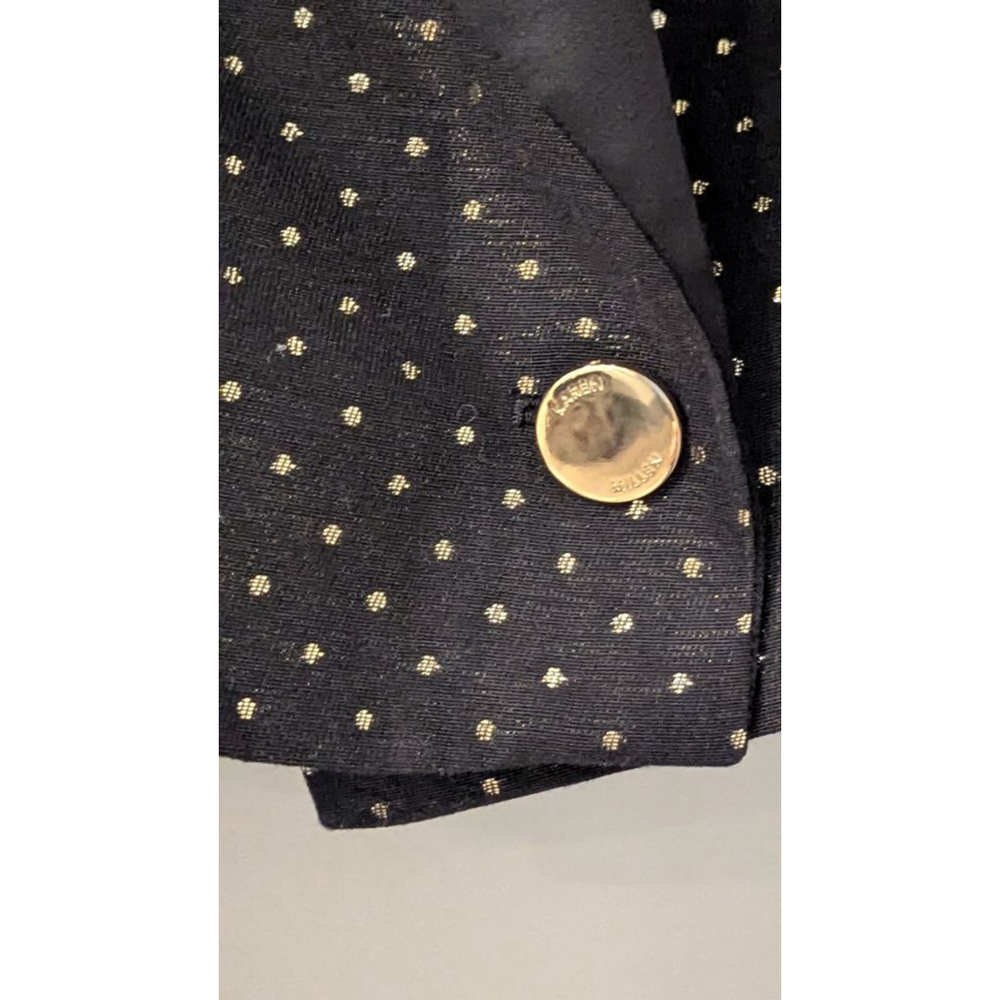 Women's Karen Millen Black & Gold Polka Dot Cropped Blazer US 4 - Picture 4 of 15